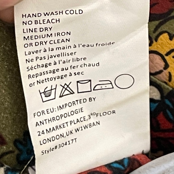 TINY by Anthropologie Women's Boho Floral Chiffon Mini Dress Sz Small - Picture 11 of 11